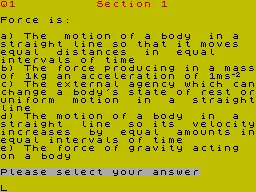 Physics - Practice & Tests O Level — ZX Spectrum