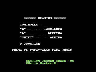 Uranium — Amstrad CPC