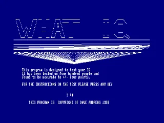 What IQ — Amstrad CPC