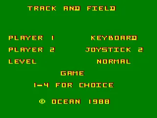 Track and Field — Amstrad CPC