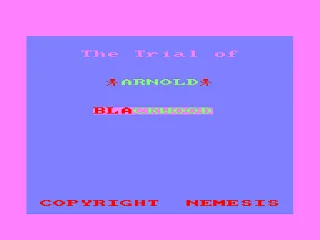 Trial of Arnold Blackwood, The — Amstrad CPC