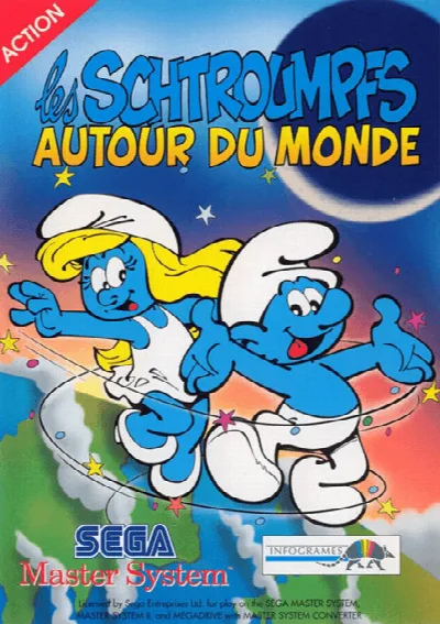 Schtroumpfs Autour du Monde, Les (Europe) (En,Fr,De,Es) — Sega Master System