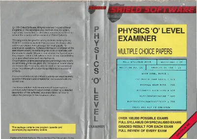 Physics 'O' Level Examiner — ZX Spectrum
