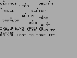 Galaxy Hitch-hike — ZX Spectrum