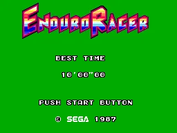 Enduro Racer (USA, Europe, Brazil) (En) — Sega Master System