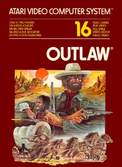 Outlaw (Europe) — Atari 2600