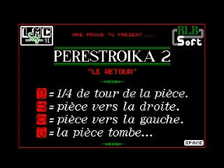 Perestroika 2 - Le Retour — Amstrad CPC