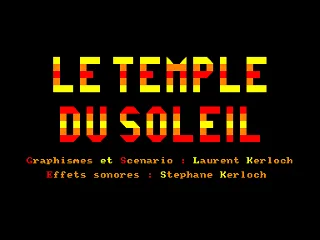 Temple du Soleil, Le — Amstrad CPC