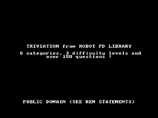 Triviation — Amstrad CPC