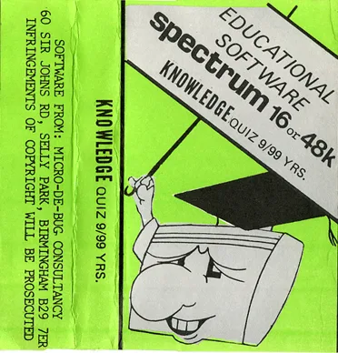 Knowledge Quiz - 9/99 Yrs — ZX Spectrum