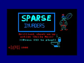 Sparse Invaders — Amstrad CPC