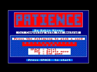 Patience — Amstrad CPC