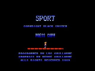 Sport — Amstrad CPC