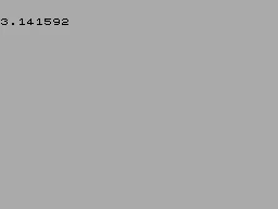 Pi — ZX Spectrum