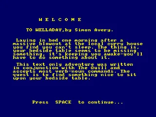 Welladay — Amstrad CPC
