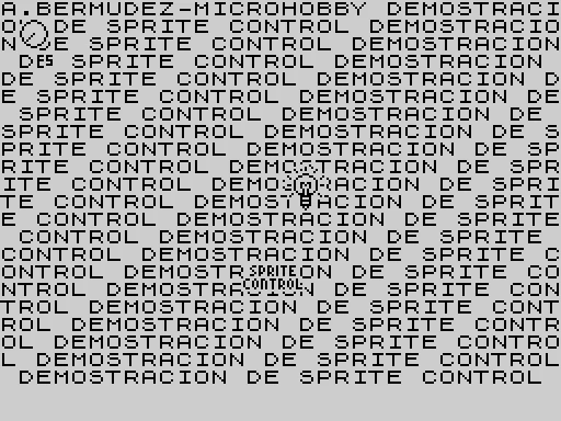 Sprite Control — ZX Spectrum