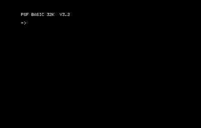 Бейсик PSF BASIC 32K V3.2 — Радио-86РК