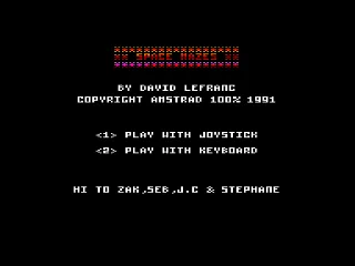 Space Mazes — Amstrad CPC