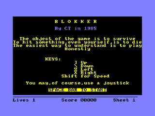 Blokker — Amstrad CPC