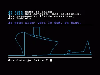 Vol en Plein Pacifique — Amstrad CPC — скриншот