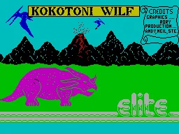 Kokotoni Wilf — ZX Spectrum — скриншот