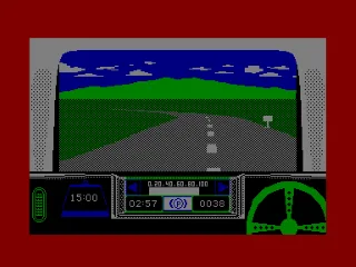 Rally Driver — Amstrad CPC — скриншот
