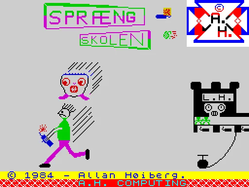Spraeng Skolen — ZX Spectrum — скриншот