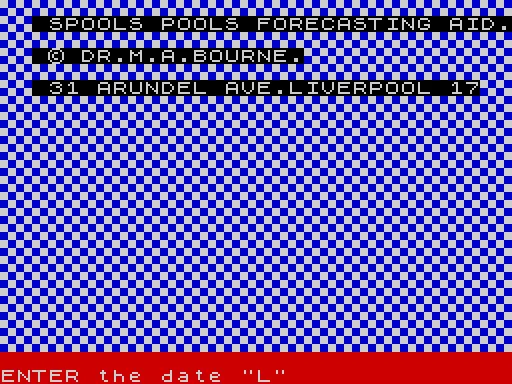 Spools — ZX Spectrum — скриншот