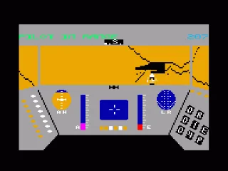 Rescue on Fractalus — Amstrad CPC — скриншот