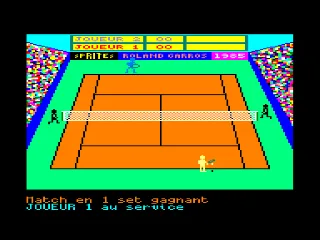 Tie Break — Amstrad CPC — скриншот