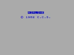Airline — ZX Spectrum — скриншот