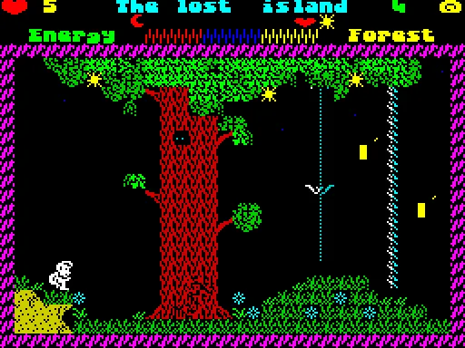 The Lost Island — ZX Spectrum — скриншот