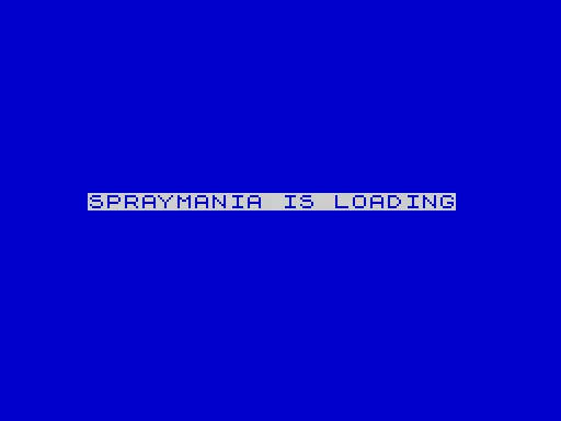 Spray Mania — ZX Spectrum — скриншот