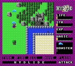 Hydlide (USA) — Денди/Nintendo — скриншот