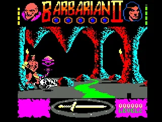 Barbarian II — Amstrad CPC — скриншот