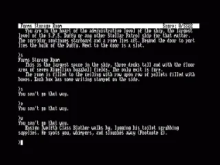 Stationfall — Amstrad CPC — скриншот