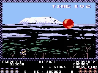 Pang — Amstrad CPC — скриншот