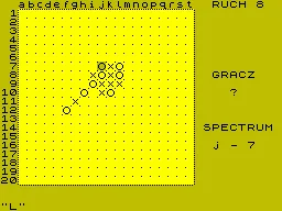 Kolko i Krzyzyk — ZX Spectrum — скриншот
