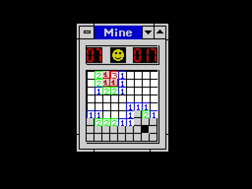 Minesweeper — ZX Spectrum — скриншот