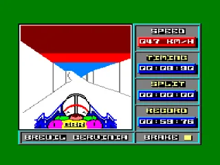 Bobsleigh — Amstrad CPC — скриншот