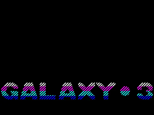 Galaxy 3 — ZX Spectrum — скриншот