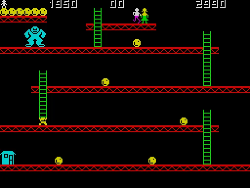 Konghy — ZX Spectrum — скриншот