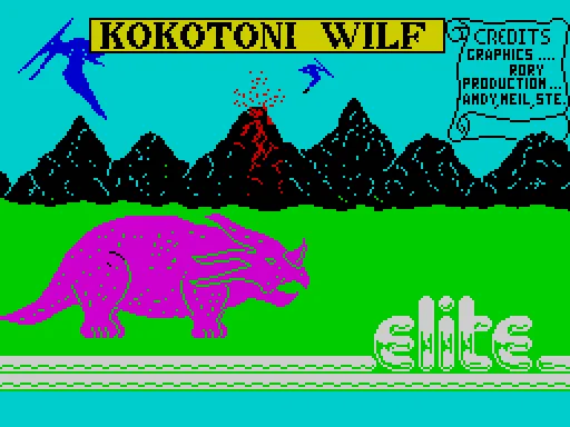 Kokotoni Wilf — ZX Spectrum — скриншот