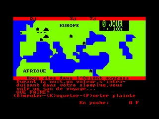 Tour du Mond en 80 Jours, Le — Amstrad CPC — скриншот