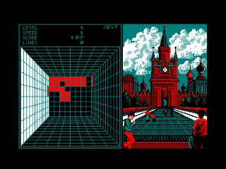 Welltris — Amstrad CPC — скриншот