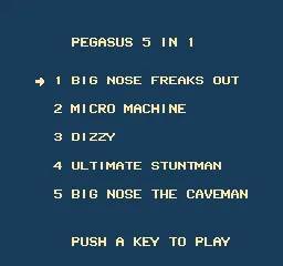 Pegasus Golden Five (Europe) (Unl) — Денди/Nintendo — скриншот