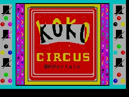 Koko Circus — ZX Spectrum — скриншот