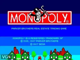 Monopoly (USA, Europe) (Rev A) — Sega Master System — скриншот