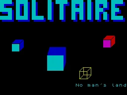 Solitaire — ZX Spectrum — скриншот