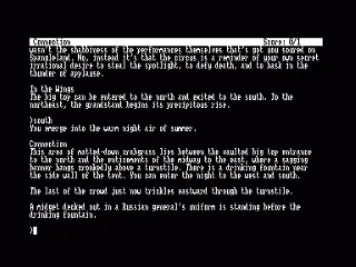 Ballyhoo — Amstrad CPC — скриншот